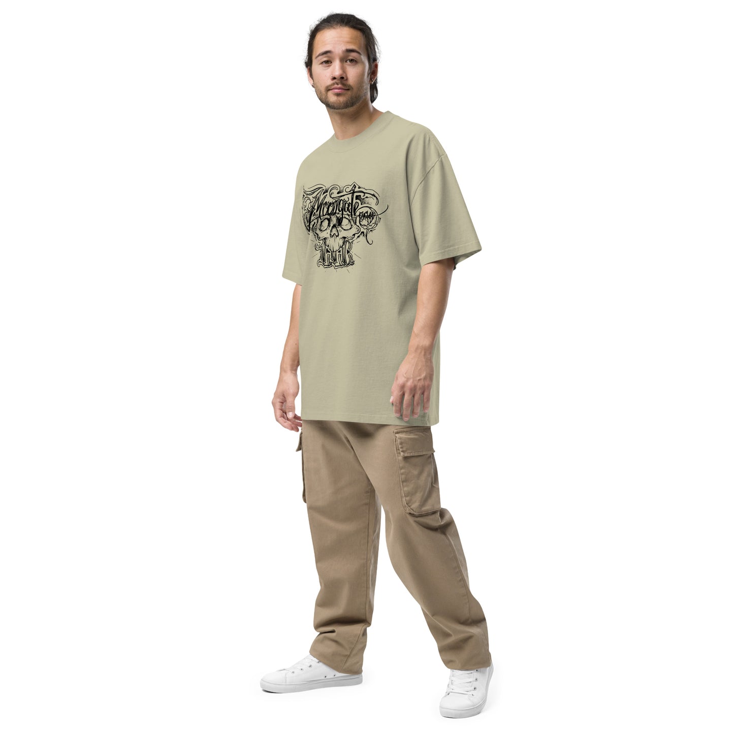 Moongate Cycles - Oversized faded t-shirt