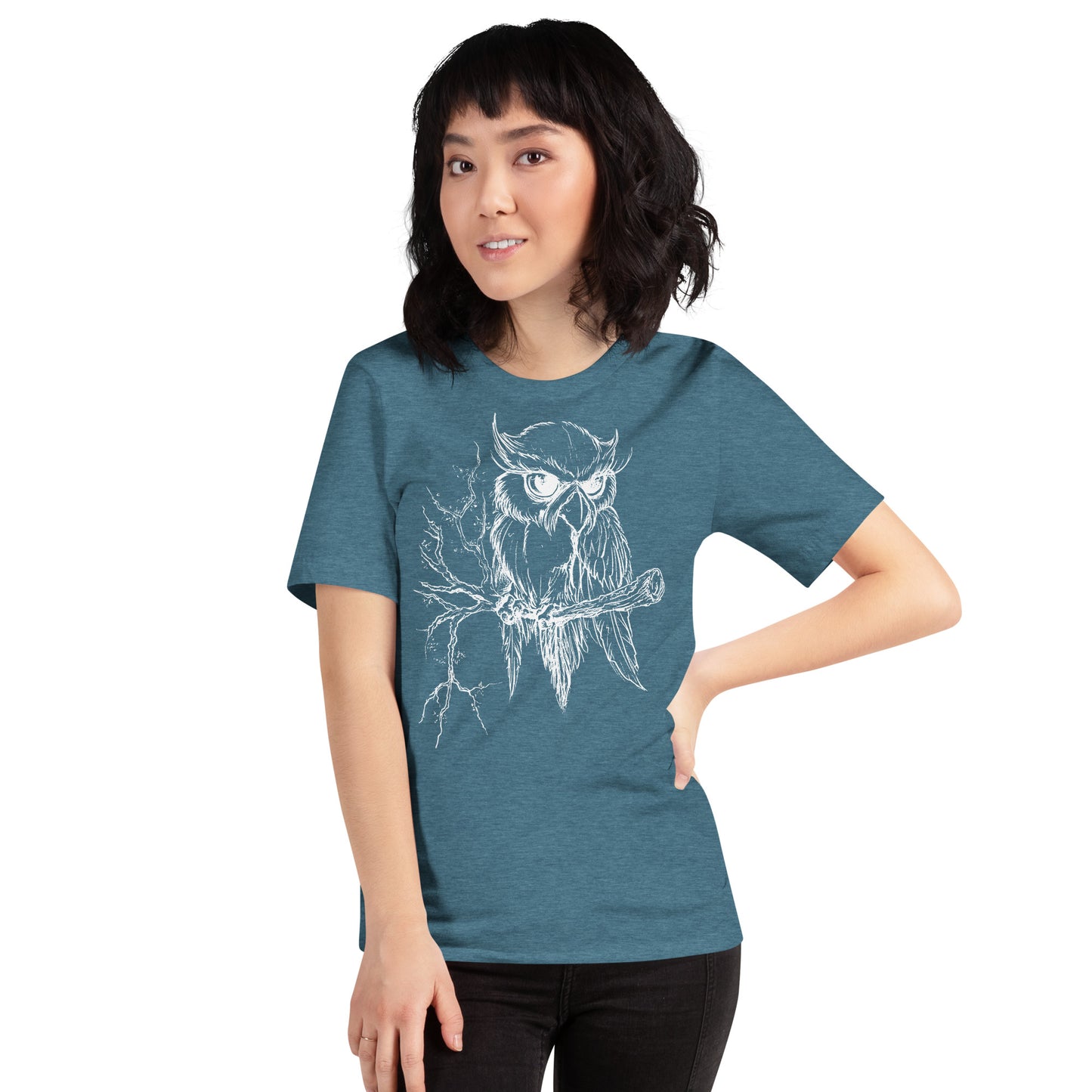 Owl on Branch - Unisex t-shirt