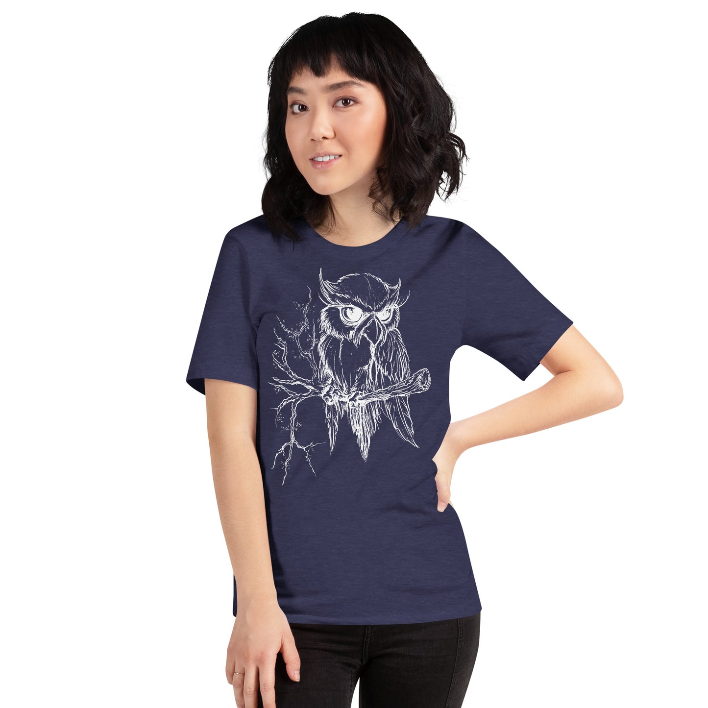 Owl on Branch - Unisex t-shirt