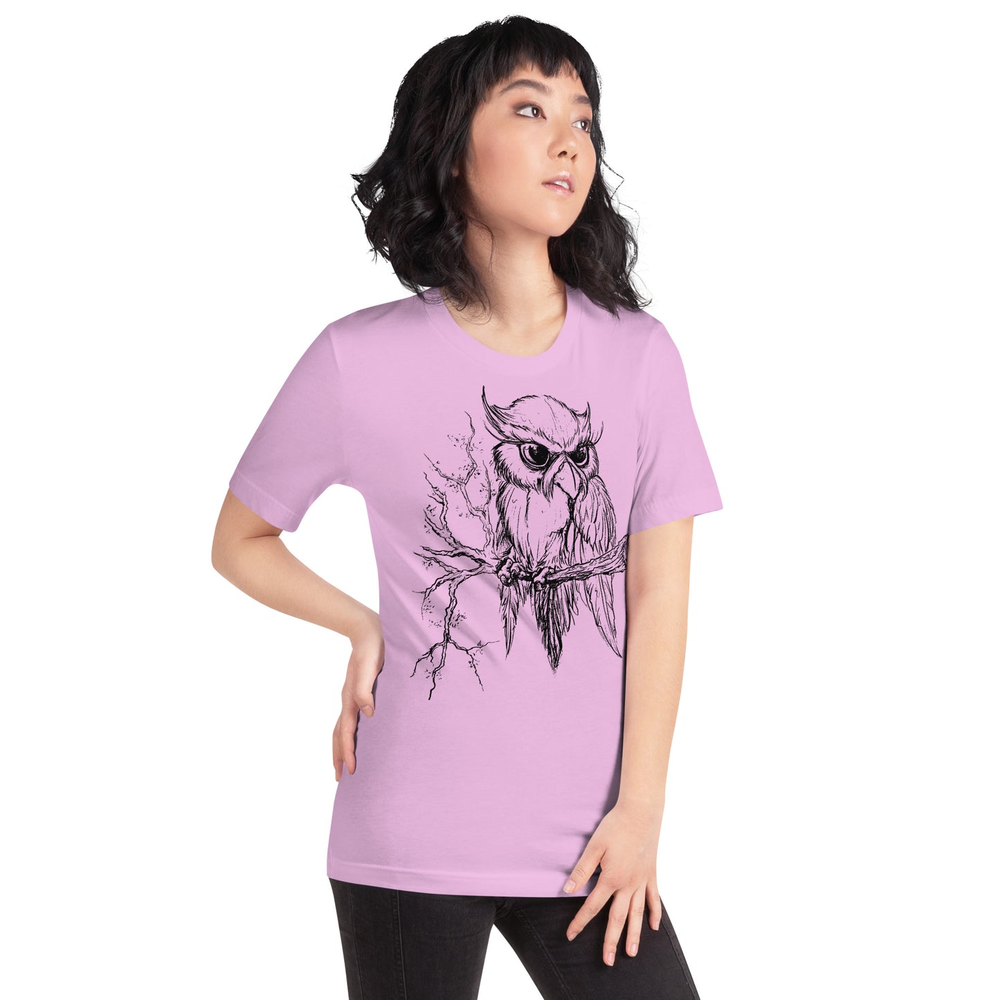 Owl on Branch - Unisex t-shirt